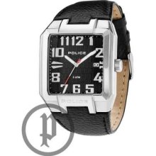 Police Men's Main Street, Black Dial & Leather Strap 13751JS/02 Watch