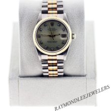 Pre-Owned Rolex Tridor 68279 Midsize Watch with Diamond Dial