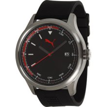 PU103011002 Puma Wheel Black Silver Watch