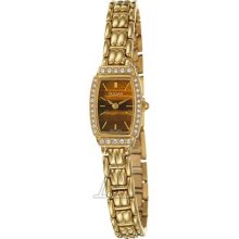 Pulsar Crystal Collection Two-tone Bracelet Tiger Eye Dial Women's watch #PEGE60