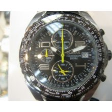 Pulsar Tech-gear Men's Alarm Chrono Stainless S Ip Black Rou Case Original