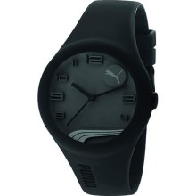 Puma Men's Black Silicone Strap Quartz Watch