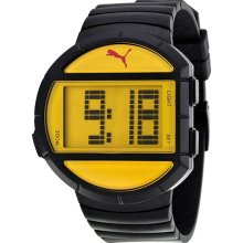 Puma Men's Black with Yellow Dial PU910891004