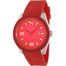 Puma Men's 'Motor' Red Dial Analog Watch (PU102701003)