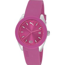 Puma Women's Motor PU102712004 Pink Polyurethane Quartz Watch with Pink Dial