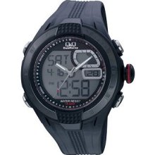 Q&q Mens Dual Force Analogue Digital Chronograph Strap (gv54j002y)