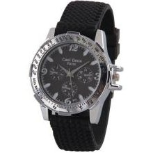 quartz movement sport rubber wristband wristwatch watch round dial