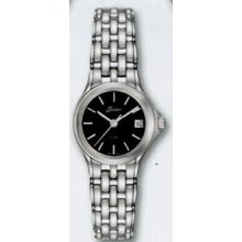 Quartzline Classic Ladies Silver Water Resistant Watch With Date Window