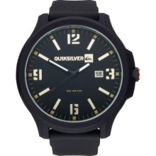 Quiksilver Beluka Silicone Watch Black/Gold, One Size