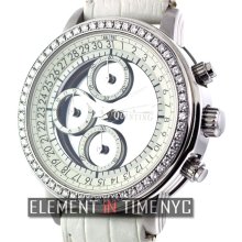 Quinting Mysterious Quinting Chronograph White Dial Factory Diamond Bezel