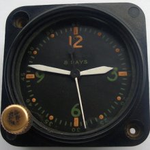 Rare Usa Military Waltham Watch Co Aircraft Clock 8 Days Ww Ii