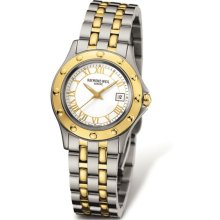 Raymond Weil Tango White Dial Two Tone Ladies Watch 5390-STP-00308