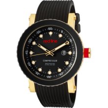 Red Line Compressor 18002-yg-01 Gents Rrp Â£400 Date Watch