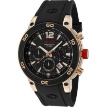 Red Line Men's 'Mission' Black Silicone Watch ...