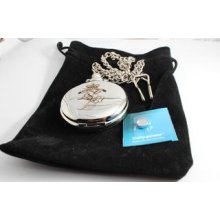 Reme Pocket Watch -reme Regiment Crest Engraved, Comes With Velvet Pouch