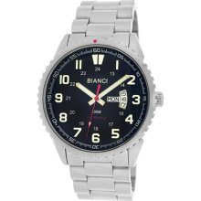 Roberto Bianci Men's All Steel Watch with Day and Date and Black ...