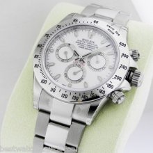 Rolex 116520 Daytona Stainless Steel White Dial Scrambled 40mm Wow, Complete