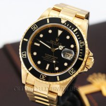 Rolex 18k submariner ref 16618