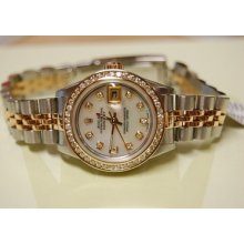 Rolex Datejust Two Tone Ladies Watch