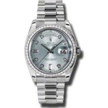 Rolex Day-Date President Platinum 118346 GLADP MEN'S WATCH