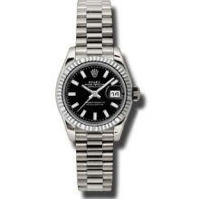 Rolex Lady White Gold President 179179 bksp