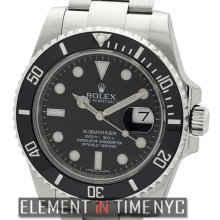 Rolex Submariner Stainless Steel Ceramic Black Dial