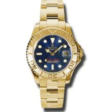 Rolex Watches YachtMaster MidSize Gold 168628 bl