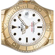 Rolex Yachtmaster 18k Yellow Gold Mid-size White Dial 168628