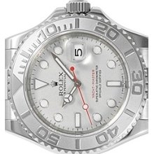 Rolex Yachtmaster S/steel Mens Platinum Inner Bezel Engraved 16622