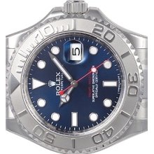 Rolex Yachtmaster S/steel Platinum Bezel Blue Dial 2013 Buckle Unworn 116622