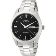 Rotary Gb00063-04 Gents Rrp Â£300 Date Mineral Glass Watch