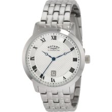 Rotary Men's Round Steel Bracelet Watch Gb42825/01