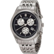 Rotary Mens Watch Chronograph Steel Bracelet Wrist Watch Swiss Made Â£375