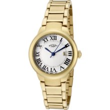 Rotary Women's Savanna Silver Dial Gold Tone Stainless Steel