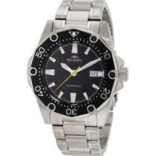 Rrp Â£225 Swiss Made Rotary Aquaspeed Agb90030/w/04 Diver Style Bracelet Watch