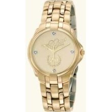 S1116 -- Passport Medallion Gold-Tone Watch by Selco Geneve by Selco Geneve