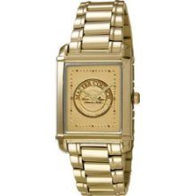 S5256 -- S5256 Aspen Gold-tone Medalion Watch by Selco Geneve by Selco Geneve