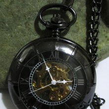 Sale Steampunk Victorian Pocket Watch With Chain A Matching Necklace