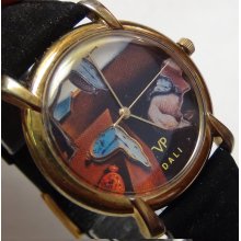 Salvador Dali - VP Artwatch - Men's Gold Quartz Limited Edition Watch w/ 2 Strap - Metal