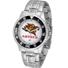 San Diego State Aztecs SDSU Mens Steel Bandwrist Watch