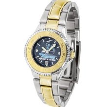 San Diego Toreros Ladies Stainless Steel and Gold Tone Watch