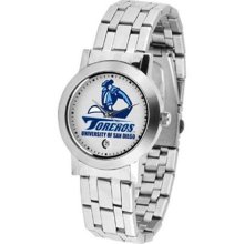 San Diego Toreros USD NCAA Mens Stainless Dynasty Watch ...