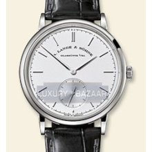 Saxonia Automatic (WG / Silver / Leather Strap)