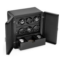 Scatola Del Tempo Leather Watch Winder For 6 Oversize Watches 6RTSPOS