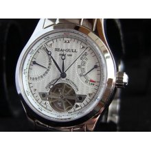 Sea-gull M163s Flying Wheel Retrograde Date Power Reserve Automatic Watch