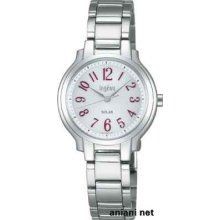 Seiko Alba Ingenu Solar White Ahjd036 Ladies Watch