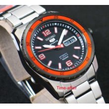 Seiko Automatic Blk Bl 100m Snzg73 Watch Snzg73j1 Japan