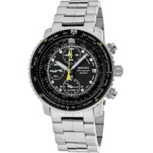 Seiko Men's Stainless Steel Case Chronograph Date Rrp $475 Watch Sna411