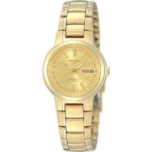 Seiko Series 5 Women's Stainless Steel Case Automatic Date Watch Syme46