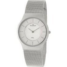 Skagen Men's 233lss Steel Silver Dial Watch